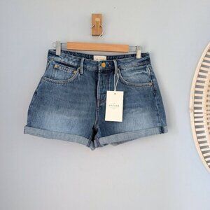 SEZANE Niels Shorts, blue denim, size FR 36/US 4, NWT